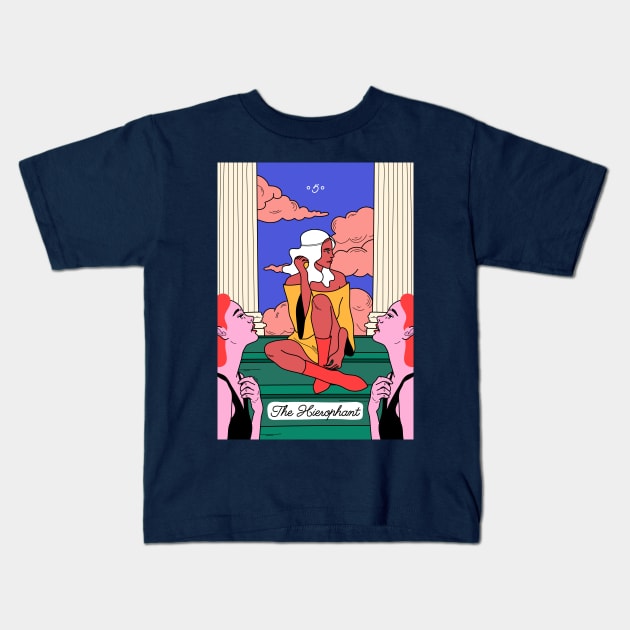 Tarot - The hierophant Kids T-Shirt by magyarmelcsi